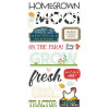 Наліпки Simple Stories Homegrown Foam Stickers 44/Pkg