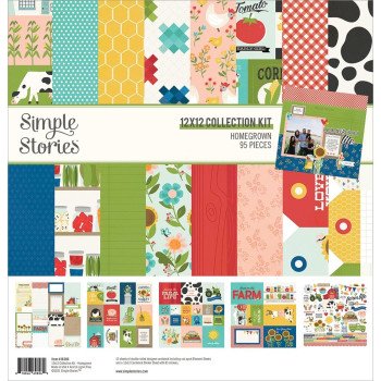 Набір паперу 30*30см Simple Stories Homegrown 12/Pkg
