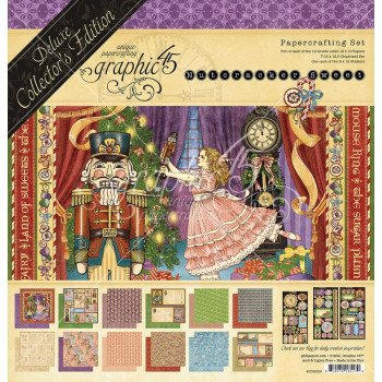 Набір паперу 30*30см Graphic 45 Deluxe Collector's Nutcracker Sweet 24/Pkg