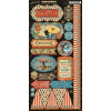 Наліпки Graphic 45 Come One, Come All! Cardstock Stickers Elements 30*30см