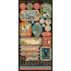 Наліпки Graphic 45 Come One, Come All! Cardstock Stickers Elements 30*30см