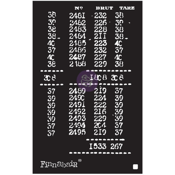  Трафарет Prima Finnabair Book Of Numbers