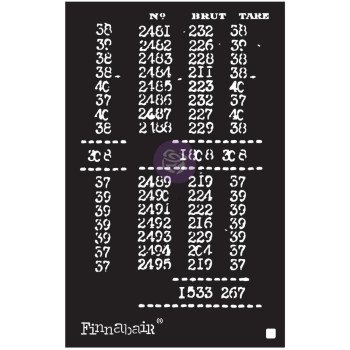 Трафарет Prima Finnabair Book Of Numbers