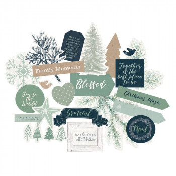 Висічки Kaisercraft Cardstock Die-Cuts Mint & Mistletoe