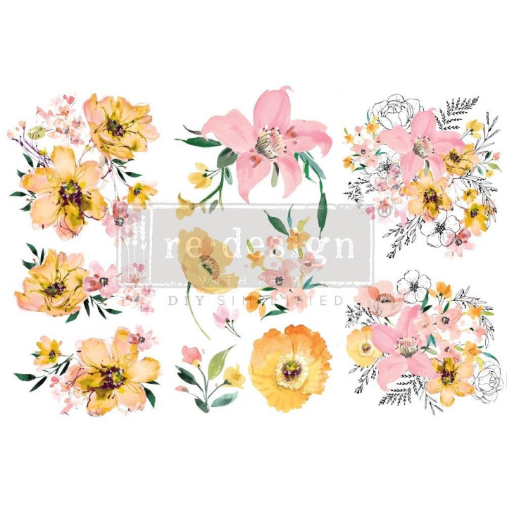 Трансфер Prima Decor Transfer Watercolor Lush