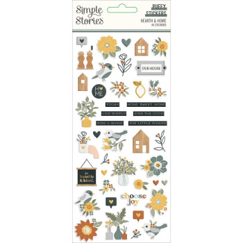 Наліпки Puffy Simple Stories Hearth & Home 44/Pkg