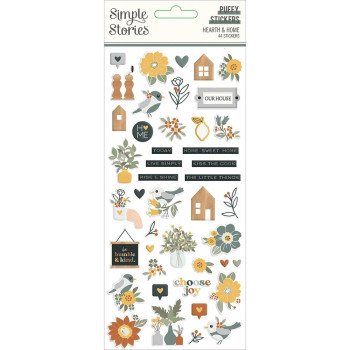 Наліпки Puffy Simple Stories Hearth & Home 44/Pkg