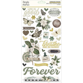  Наліпки з чіпборду Simple Stories Simple Vintage Weathered 15*30см