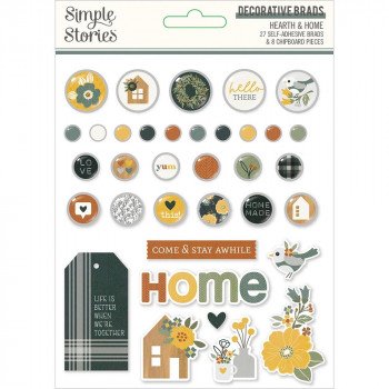 Брадси Simple Stories Hearth & Home 35/Pkg
