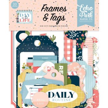 Висічки Echo Park Frames & Tags Day In The Life 33/Pkg