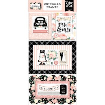  Наліпки з чіпборду Echo Park Wedding Frames 15*33см