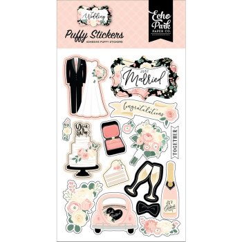 Наліпки Puffy Echo Park Wedding 10*15см