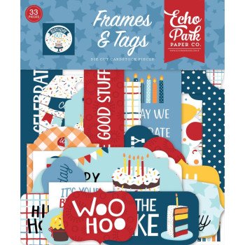 Висічки Echo Park Frames & Tags Birthday Boy 33/Pkg