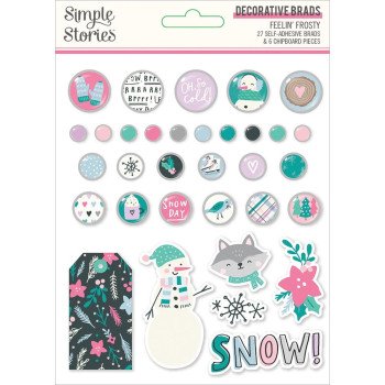Брадси Simple Stories Feelin' Frosty 33/Pkg