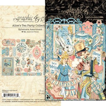Висічки Graphic 45 Alice's Tea Party 44/Pkg