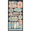 Наліпки Graphic 45 Alice's Tea Party Cardstock Stickers Elements 30*30см