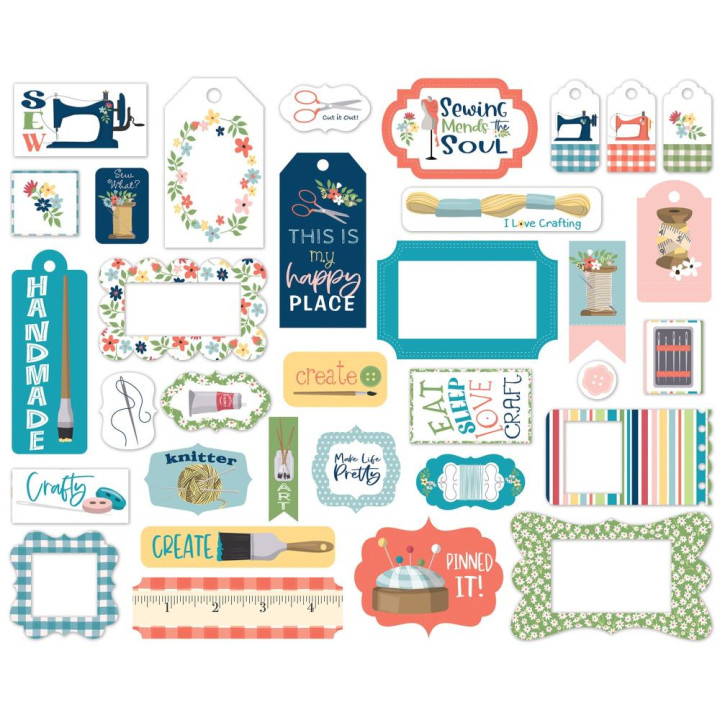 Висічки Carta Bella Frames & Tags Craft & Create 33/Pkg