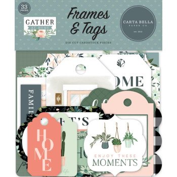 Висічки Carta Bella Frames & Tags Gather At Home 33/Pkg