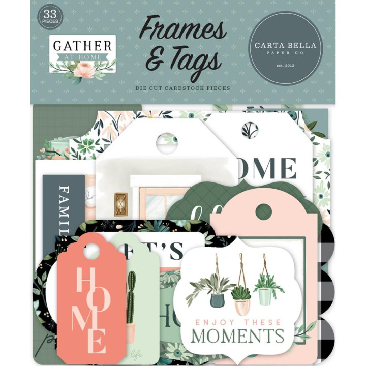 Висічки Carta Bella Frames & Tags Gather At Home 33/Pkg
