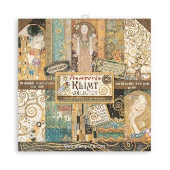Набір паперу 20*20см Stamperia Klimt 10/Pkg