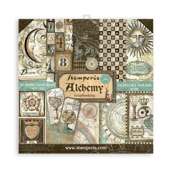 Набір паперу 20*20см Stamperia Alchemy 10/Pkg