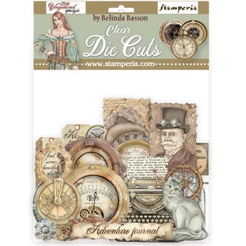 Висічки Stamperia Clear Die-Cuts Lady Vagabond Lifestyle DFLDCP21
