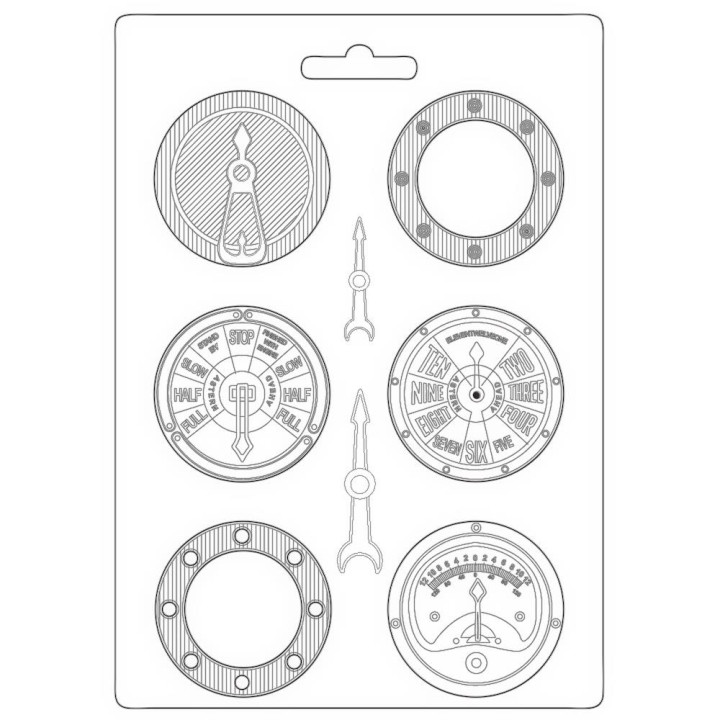  Молд Stamperia Soft Maxi Mould Gauges, Lady Vagabond Lifestyle 21*29см