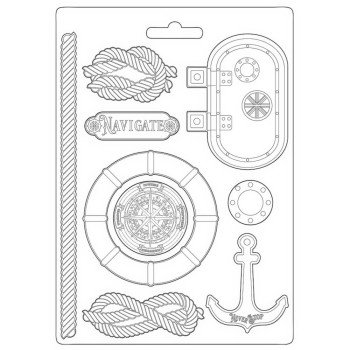 Молд Stamperia Soft Maxi Mould Navigate, Lady Vagabond Lifestyle 21*29см