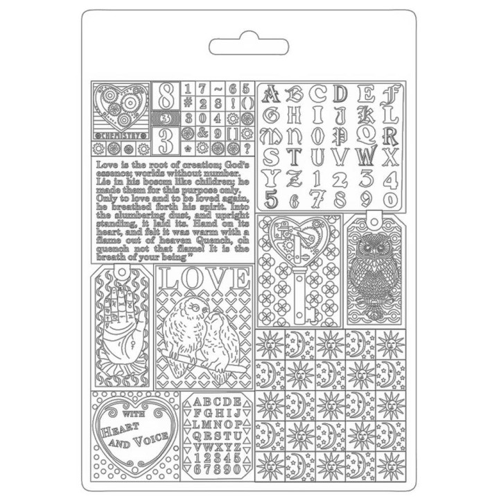  Молд Stamperia Soft Maxi A5 Patchwork, Alchemy