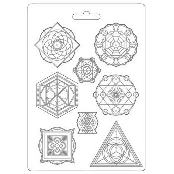 Молд Stamperia Soft Maxi Mould Symbols, Alchemy 21*29см