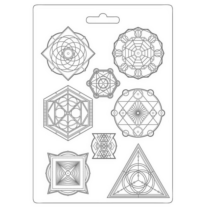  Молд Stamperia Soft Maxi Mould Symbols, Alchemy 21*29см