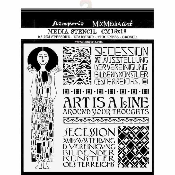  Трафарет Stamperia Art Nouvea, Klimt