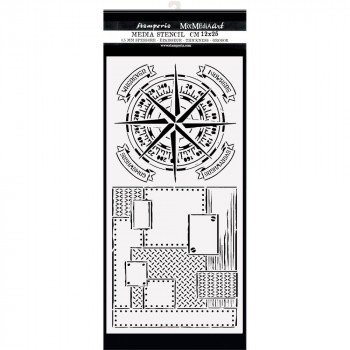 Трафарет Stamperia Compass, Lady Vagabond Lifestyle