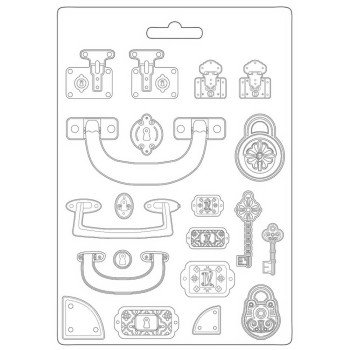 Молд Stamperia Soft Maxi Mould Suitcase, Lady Vagabond Lifestyle 21*29см
