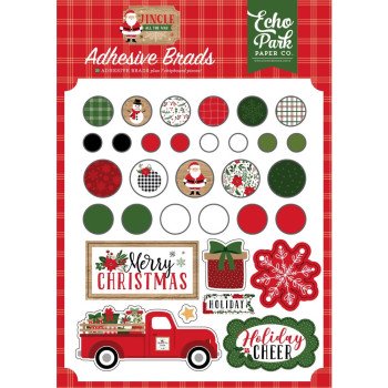 Брадси Echo Park Jingle All The Way 25/Pkg + 6Chipboard
