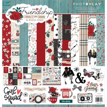 Набір паперу 30*30см PhotoPlay Friendship Through The Years 12/Pkg