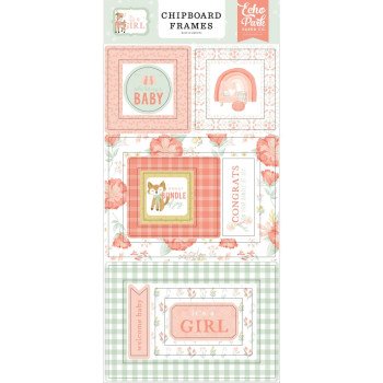  Наліпки з чіпборду Echo Park  It's A Girl Frames 15*33см