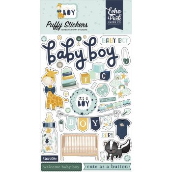Наліпки Puffy Echo Park It's A Boy 10*15см