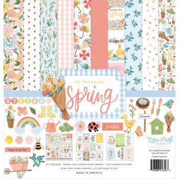 Набір паперу 30*30см Echo Park My Favorite Spring 12/Pkg