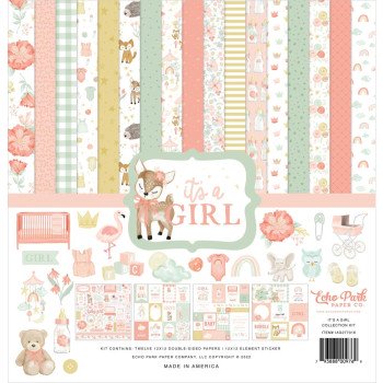 Набір паперу 30*30см Echo Park It's A Girl 12/Pkg