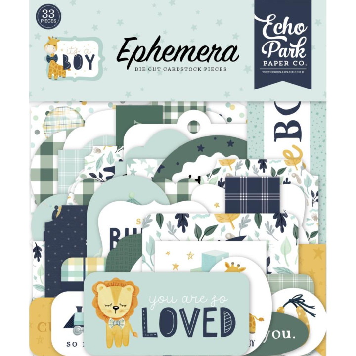 Висічки Echo Park Icons It's A Boy 33/Pkg