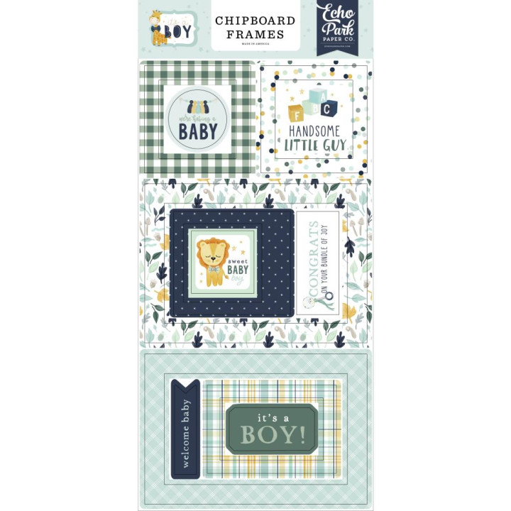  Наліпки з чіпборду Echo Park It's A Boy Frames15*33см