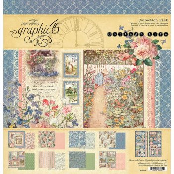 Набір паперу 30*30см Graphic 45 Cottage Life 16/Pkg