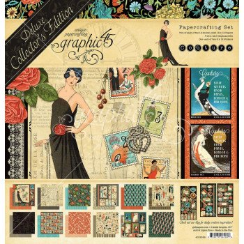 Набір паперу 30*30см Graphic 45 Deluxe Collector's Couture 24/Pkg