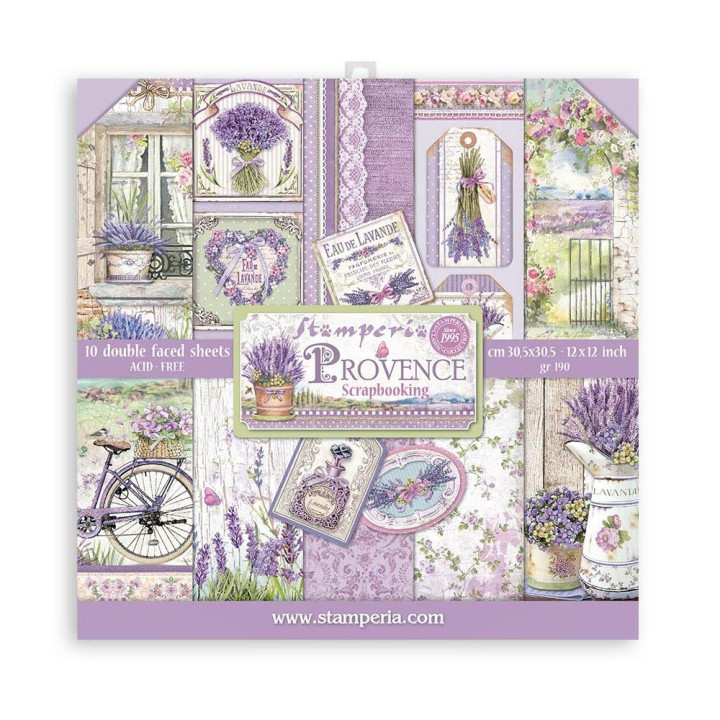 Набір паперу 30*30см Stamperia Provence 10/Pkg