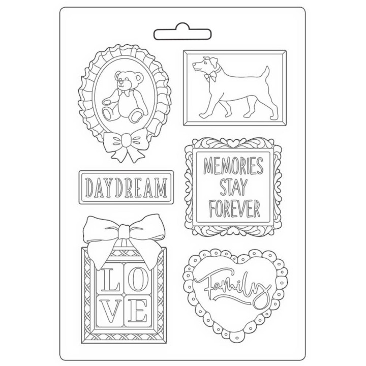  Молд Stamperia Soft Maxi Mould Frame & Quotes, Day Dream 21*29см