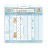 Набір паперу 20*20см Stamperia Backgrounds Baby Dream Blue, Day Dream 10/Pkg