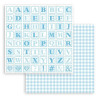 Набір паперу 20*20см Stamperia Backgrounds Baby Dream Blue, Day Dream 10/Pkg