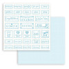 Набір паперу 20*20см Stamperia Backgrounds Baby Dream Blue, Day Dream 10/Pkg