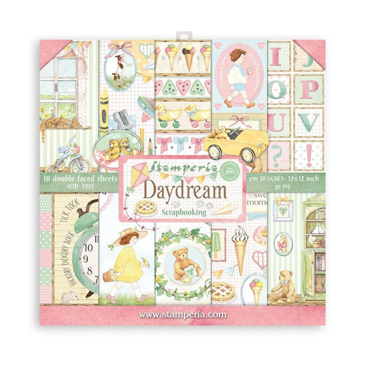 Набір паперу 20*20см Stamperia Day Dream 10/Pkg